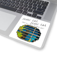 Sewer Cat - Lani Square Stickers