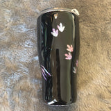Motherhood is a walk in the park stainless steel glitter tumbler with epoxy 30oz