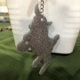 Goat Jumping Kid Keychain
