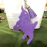Goat Jumping Kid Keychain