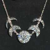 Moon Phase Resin Necklace & Earrings