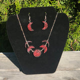 Moon Phase Resin Necklace & Earrings - Custom